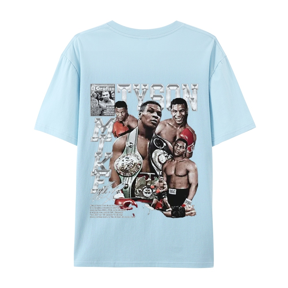Unisex-Adult Ultra Cotton Washed T-Shirt Graphic MIKE TYSON V2 TEE