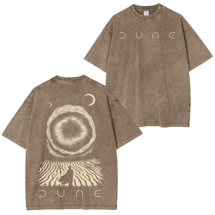 Dune Printed Unisex Washed T-Shirt