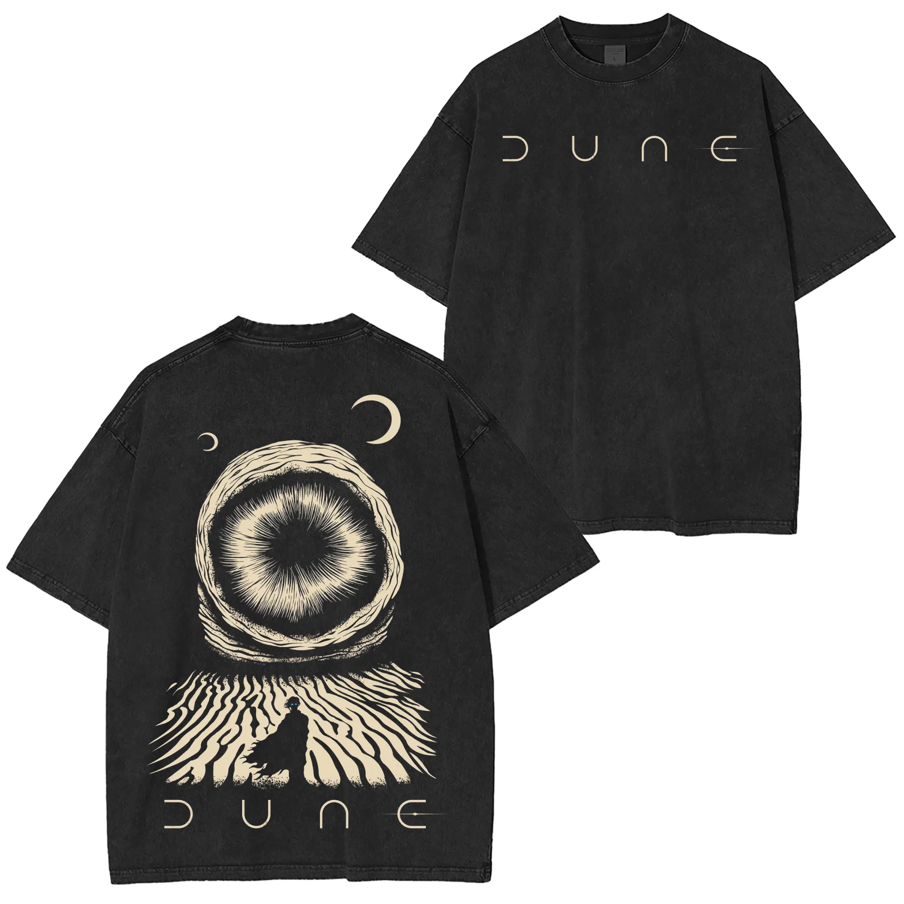 Dune Printed Unisex Washed T-Shirt