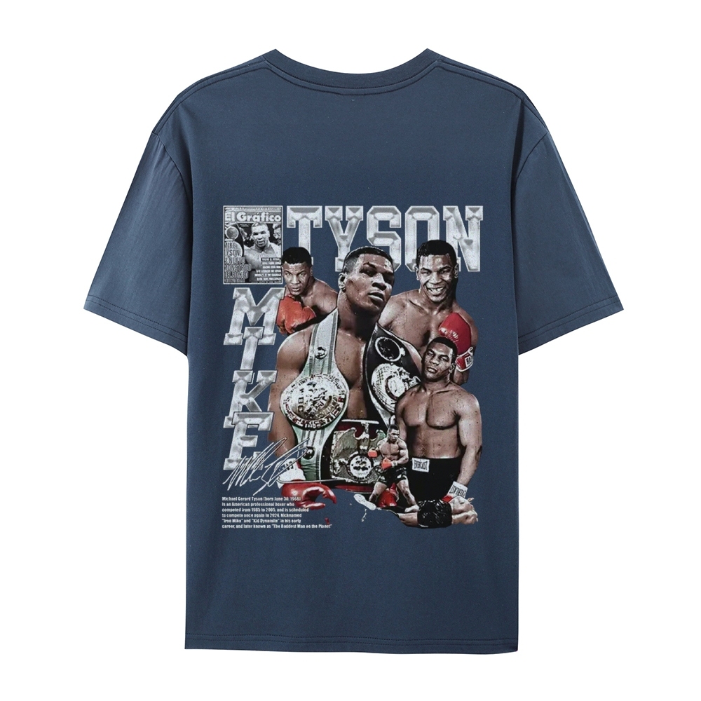 Unisex-Adult Ultra Cotton Washed T-Shirt Graphic MIKE TYSON V2 TEE