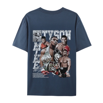 Unisex-Adult Ultra Cotton Washed T-Shirt Graphic MIKE TYSON V2 TEE
