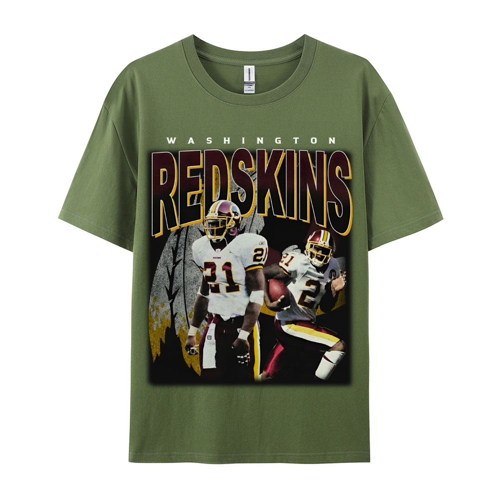Unisex-Adult Ultra Cotton Washed T-Shirt Graphic REDSKINS TEE