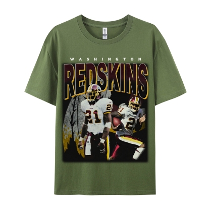 Unisex-Adult Ultra Cotton Washed T-Shirt Graphic REDSKINS TEE