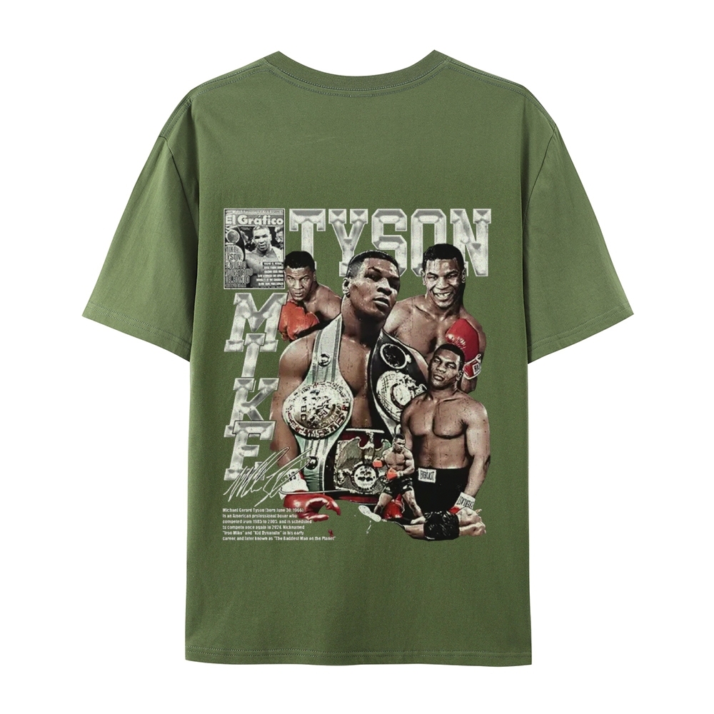 Unisex-Adult Ultra Cotton Washed T-Shirt Graphic MIKE TYSON V2 TEE