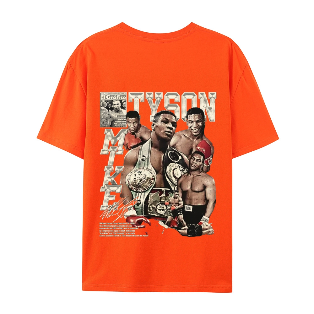 Unisex-Adult Ultra Cotton Washed T-Shirt Graphic MIKE TYSON V2 TEE