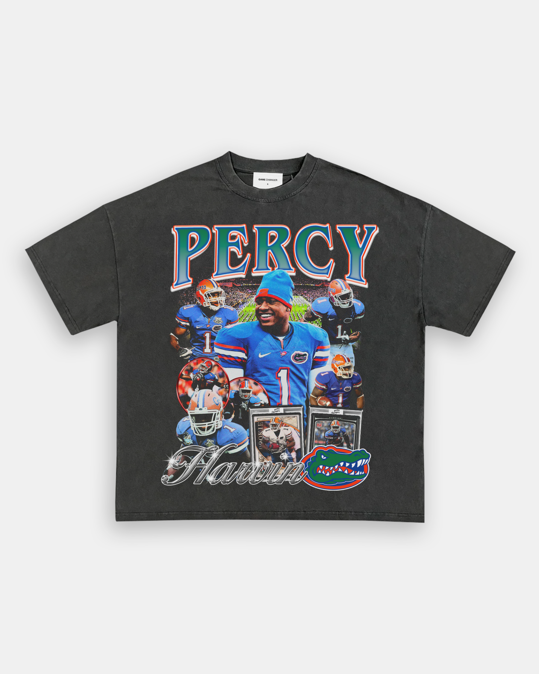 Unisex-Adult Ultra Cotton Washed T-Shirt Graphic PERCY HARVIN - FLORID