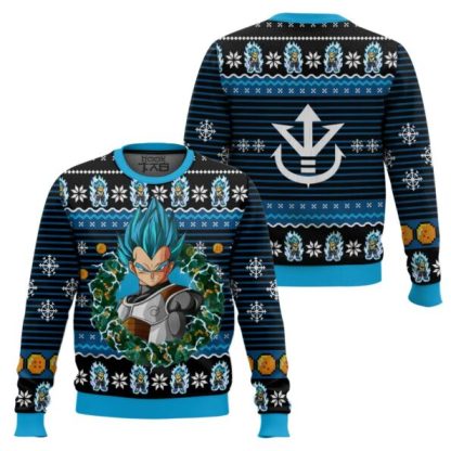 Super Saiyan Blue Vegeta Ugly Christmas Sweater