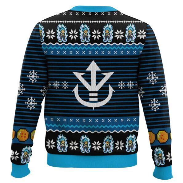 Super Saiyan Blue Vegeta Ugly Christmas Sweater