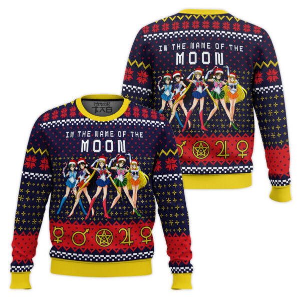 Sailor Moon In the Name of the Moon Ugly Christmas Sweater