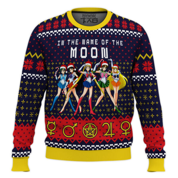 Sailor Moon In the Name of the Moon Ugly Christmas Sweater