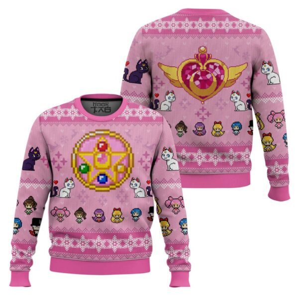 Merry Senshi Sailor Moon Ugly Christmas Sweater