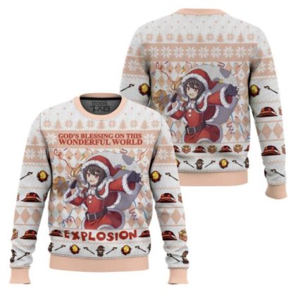 God’s Blessing on this Wonderful World Explosion KonoSuba Ugly Christmas Sweater