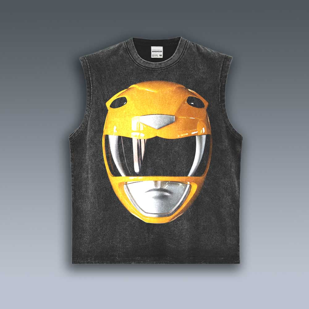 VINTAGE TANK TOP | POWER RANGERS YELLOW