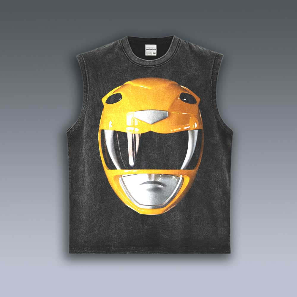 VINTAGE TANK TOP | POWER RANGERS YELLOW