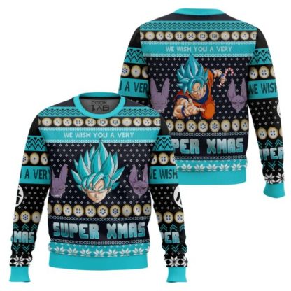 A Very Saiyan Christmas Dragon Ball Z Ugly Christmas Sweater