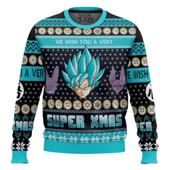 A Very Saiyan Christmas Dragon Ball Z Ugly Christmas Sweater
