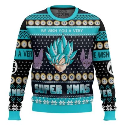 A Very Saiyan Christmas Dragon Ball Z Ugly Christmas Sweater