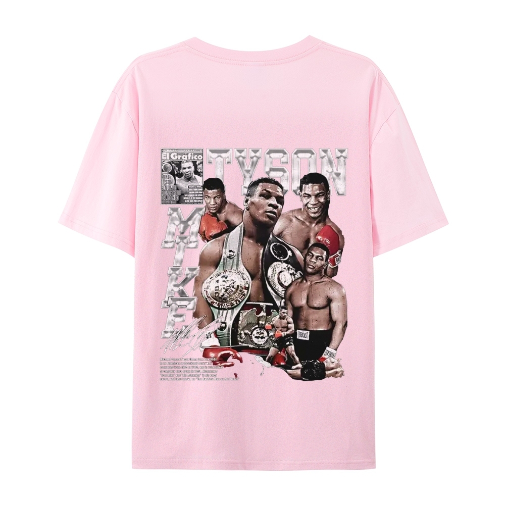 Unisex-Adult Ultra Cotton Washed T-Shirt Graphic MIKE TYSON V2 TEE