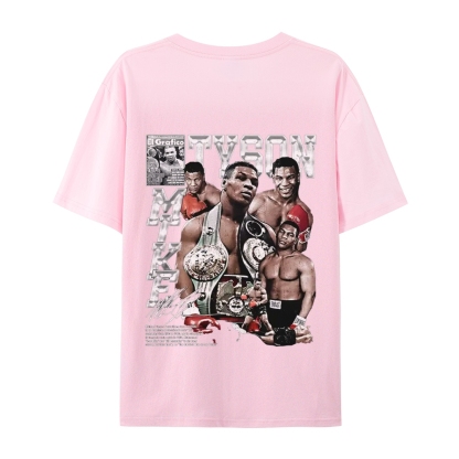 Unisex-Adult Ultra Cotton Washed T-Shirt Graphic MIKE TYSON V2 TEE