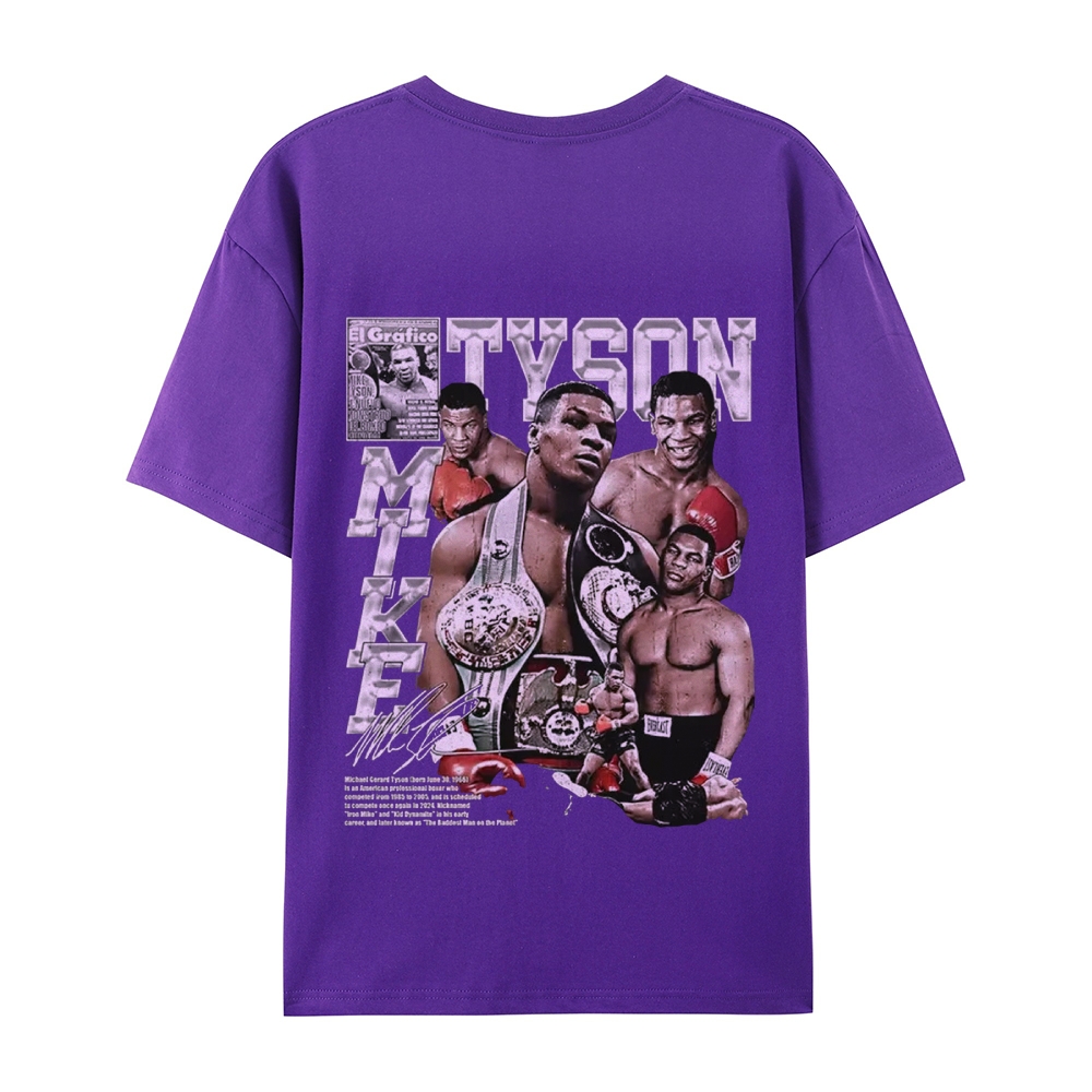 Unisex-Adult Ultra Cotton Washed T-Shirt Graphic MIKE TYSON V2 TEE