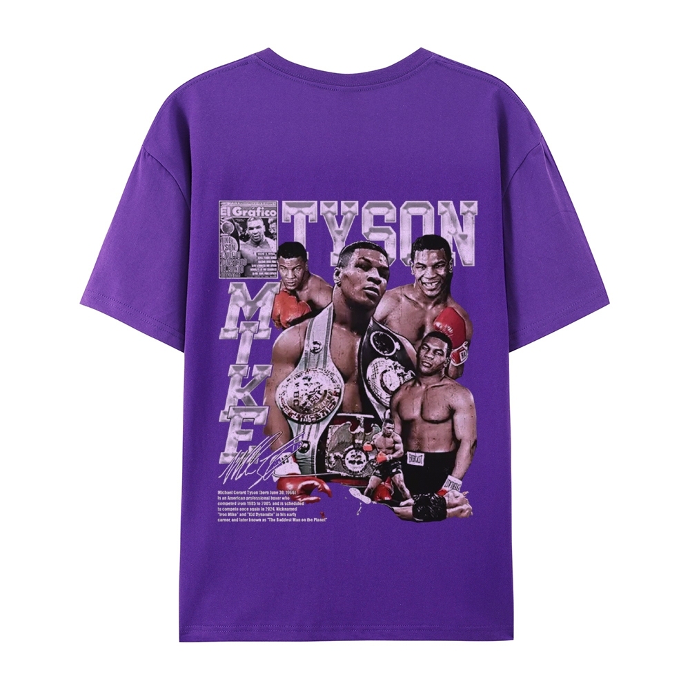 Unisex-Adult Ultra Cotton Washed T-Shirt Graphic MIKE TYSON V2 TEE