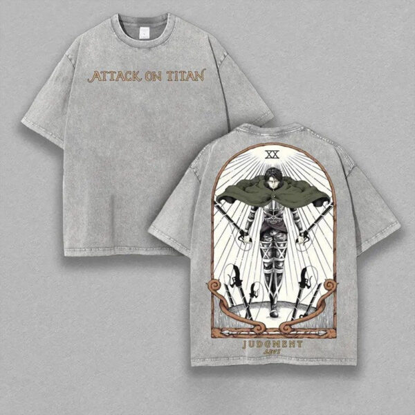 Levi Ackerman Attack on Titan Vintage Unisex Washed T-Shirt