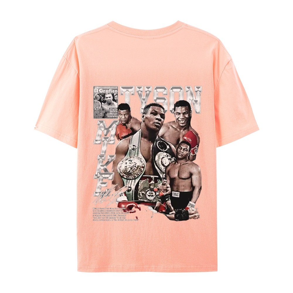 Unisex-Adult Ultra Cotton Washed T-Shirt Graphic MIKE TYSON V2 TEE