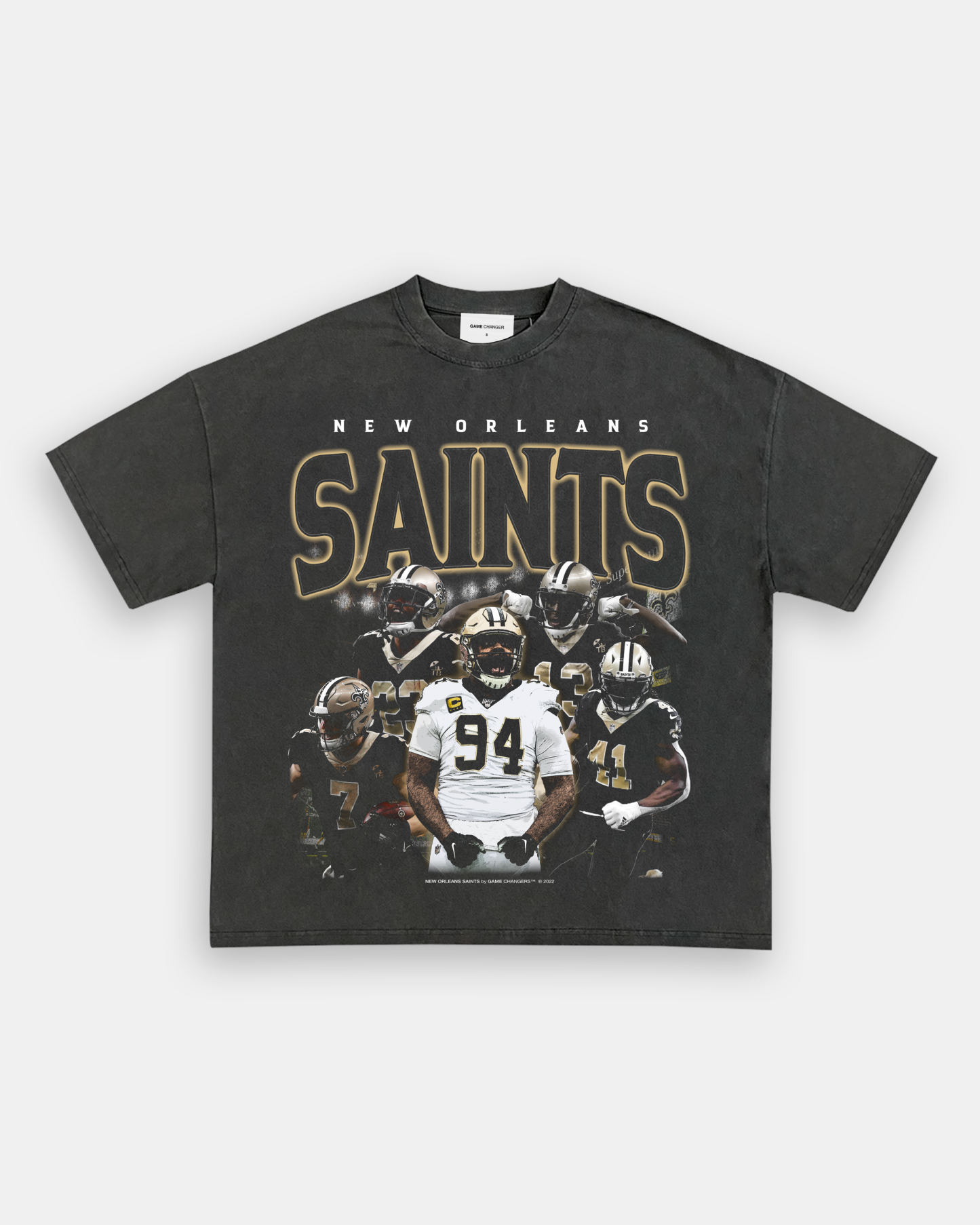 Unisex-Adult Ultra Cotton Washed T-Shirt Graphic SAINTS ALT TEE