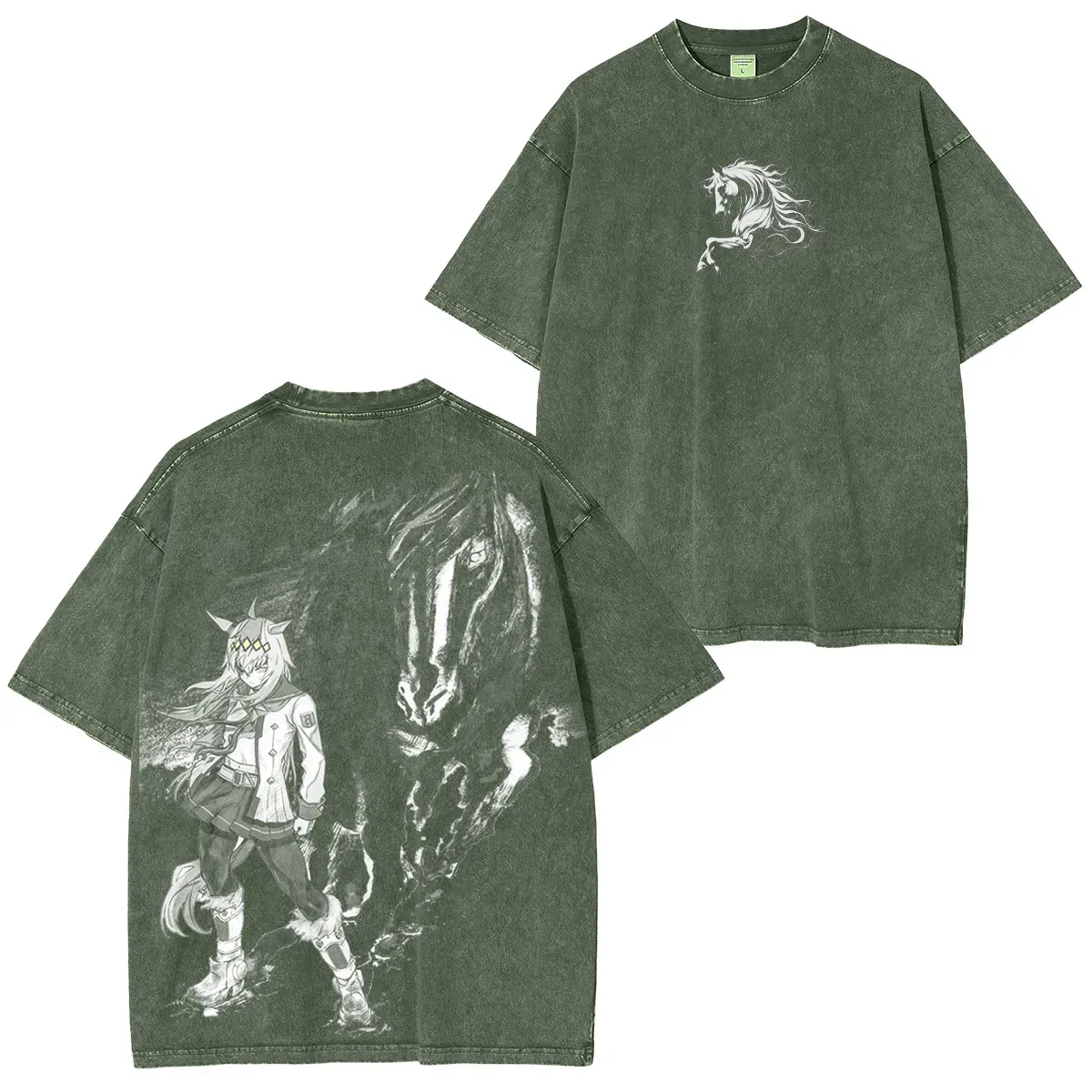Uma Musume Vintage Unisex Washed T-Shirt