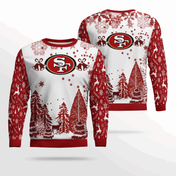 San Francisco 49Ers Christmas Ugly Sweater Xmax Tree Chistmas