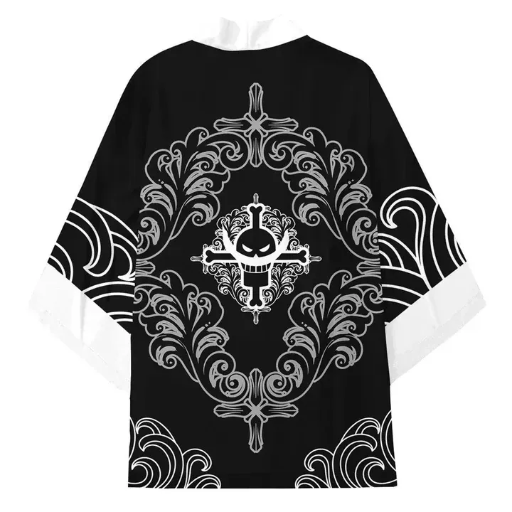 Black Whitebeard Pirates One Piece Kimonos