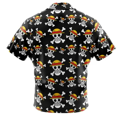 One Piece Hawaiian Button Up Aloha  Shirt