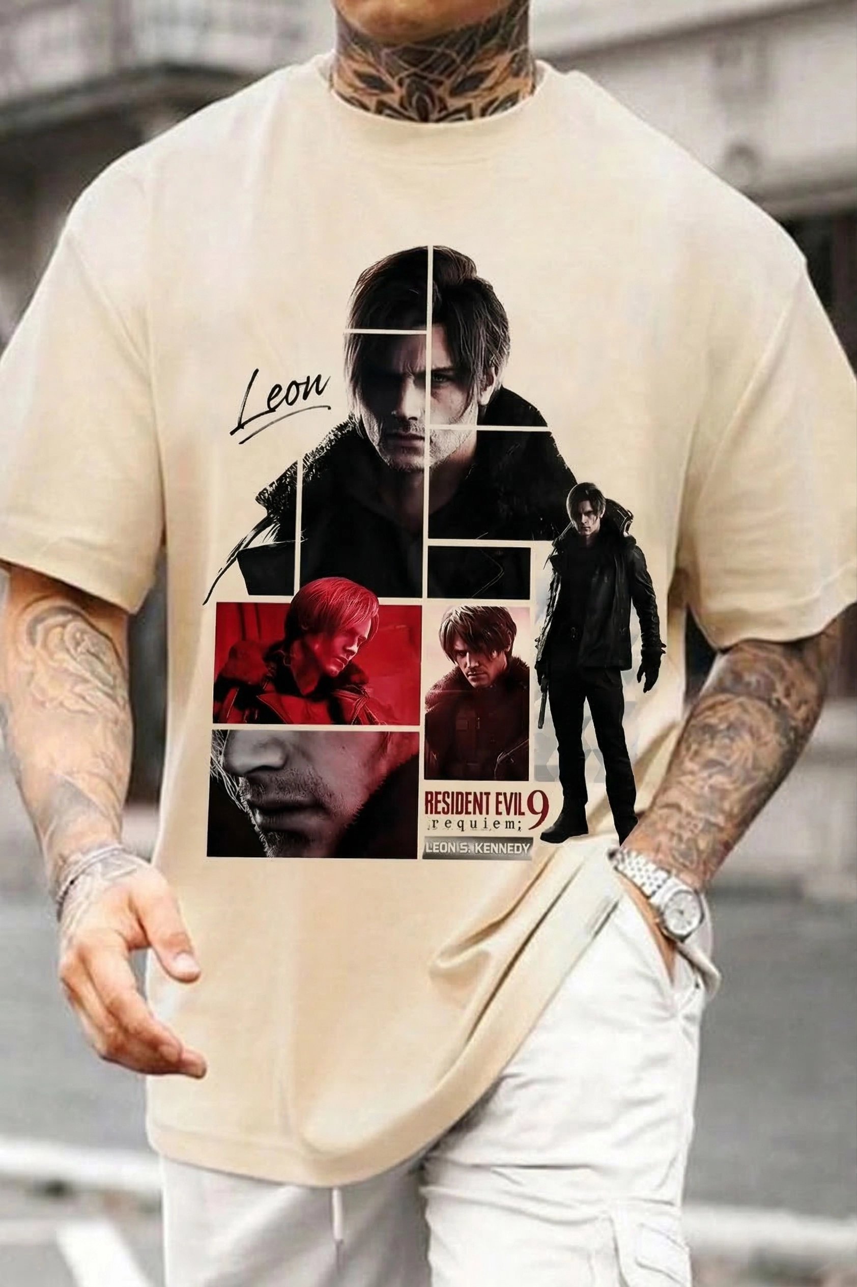 Resident Evil Printed Oversized Unisex Cotton T-shirt