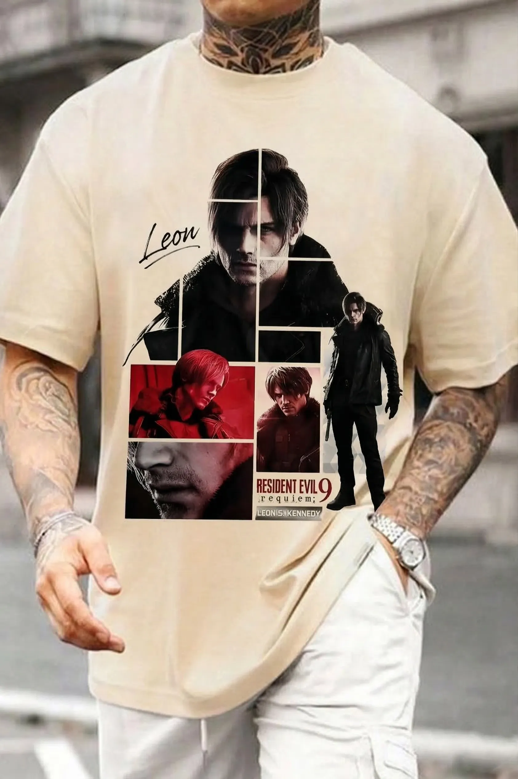 Resident Evil Printed Oversized Unisex Cotton T-shirt