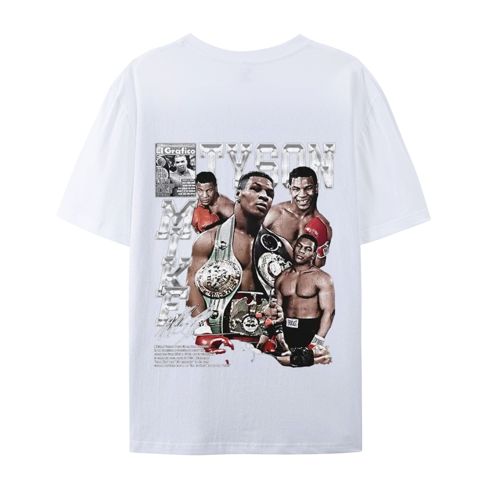Unisex-Adult Ultra Cotton Washed T-Shirt Graphic MIKE TYSON V2 TEE