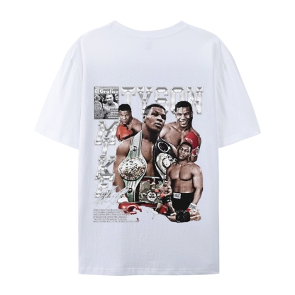 Unisex-Adult Ultra Cotton Washed T-Shirt Graphic MIKE TYSON V2 TEE