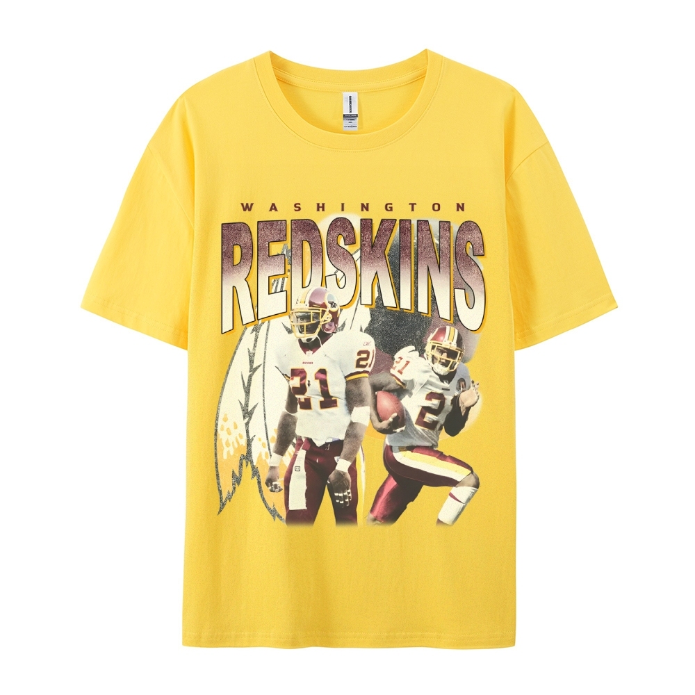 Unisex-Adult Ultra Cotton Washed T-Shirt Graphic REDSKINS TEE