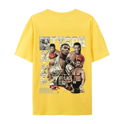 Unisex-Adult Ultra Cotton Washed T-Shirt Graphic MIKE TYSON V2 TEE