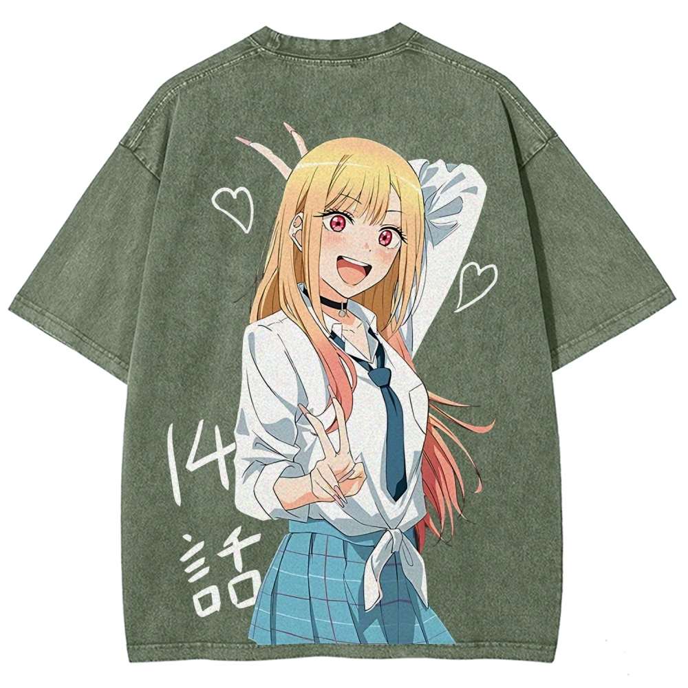 My Dress-Up Darling Marin Kitagawa Vintage Unisex Washed T-Shirt