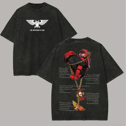 Warhammer 40k Printed Unisex Washed T-Shirt
