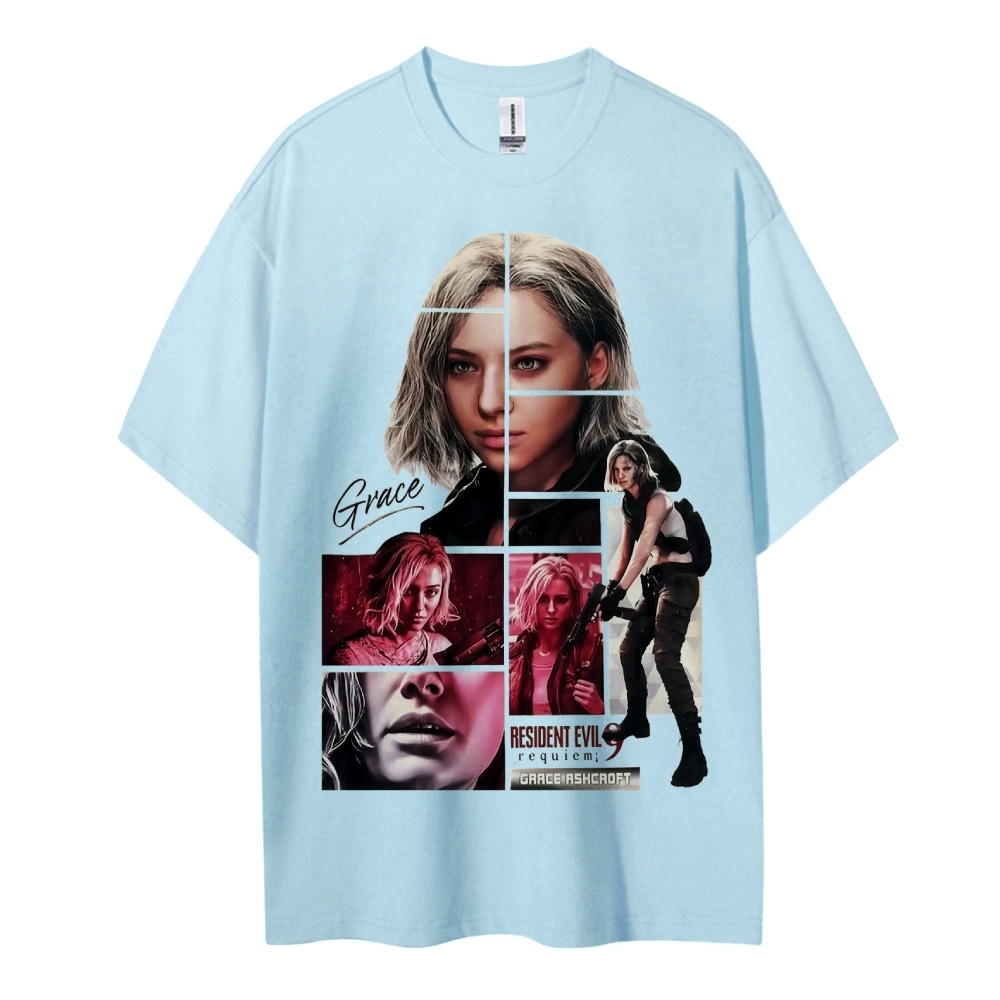 Resident Evil Printed Oversized Unisex Cotton T-shirt
