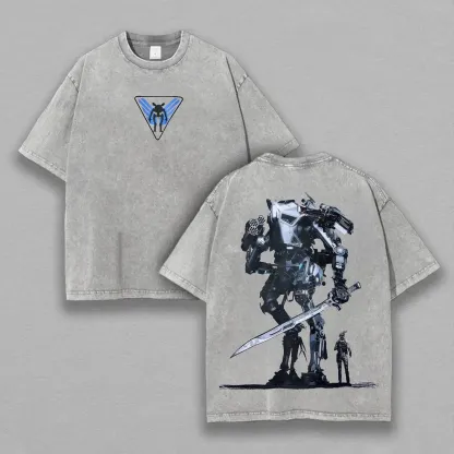 Titanfall Printed Unisex Washed T-Shirt