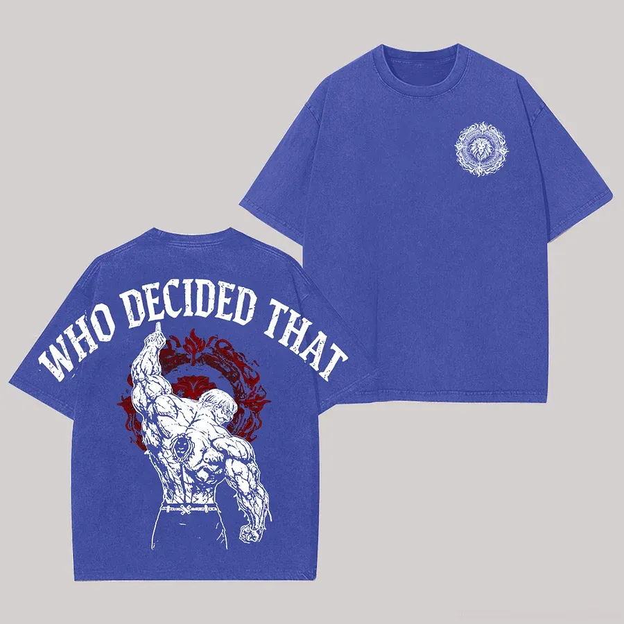 Escanor Seven Deadly Sins Vintage Unisex Washed T-Shirt