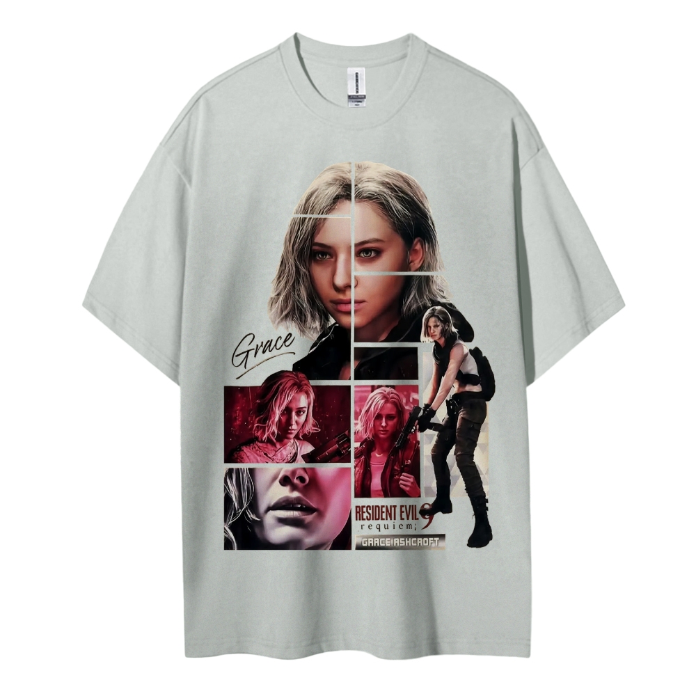 Resident Evil Printed Oversized Unisex Cotton T-shirt
