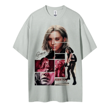 Resident Evil Printed Oversized Unisex Cotton T-shirt