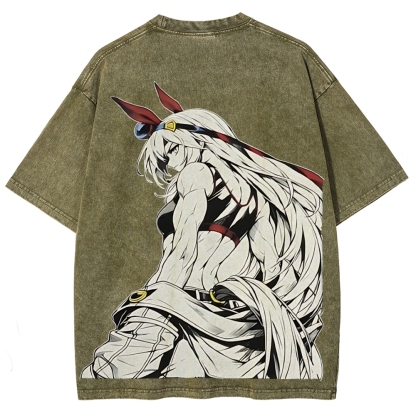 Uma Musume Vintage Unisex Washed T-Shirt