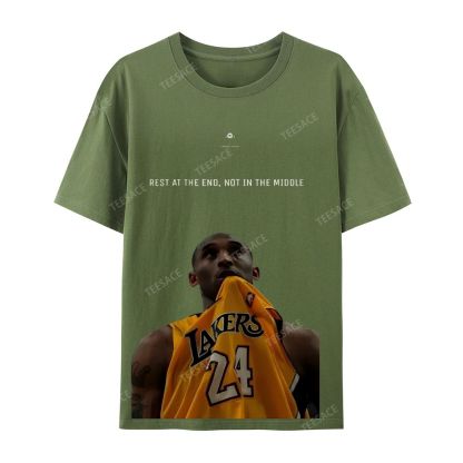 KOBE Vintage Tee Unisex-Adult Oversized Washed Cotton T-Shirt 
