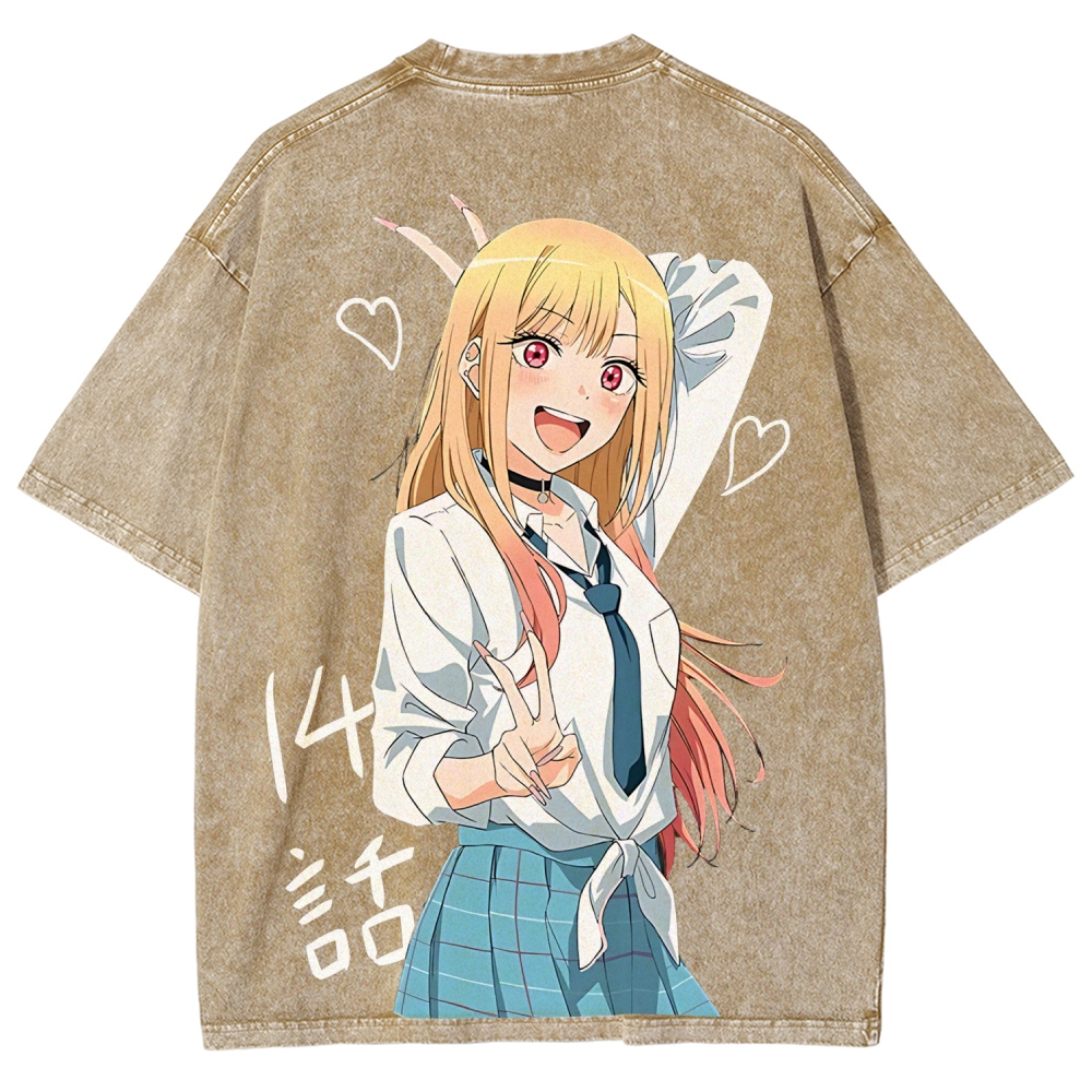 My Dress-Up Darling Marin Kitagawa Vintage Unisex Washed T-Shirt