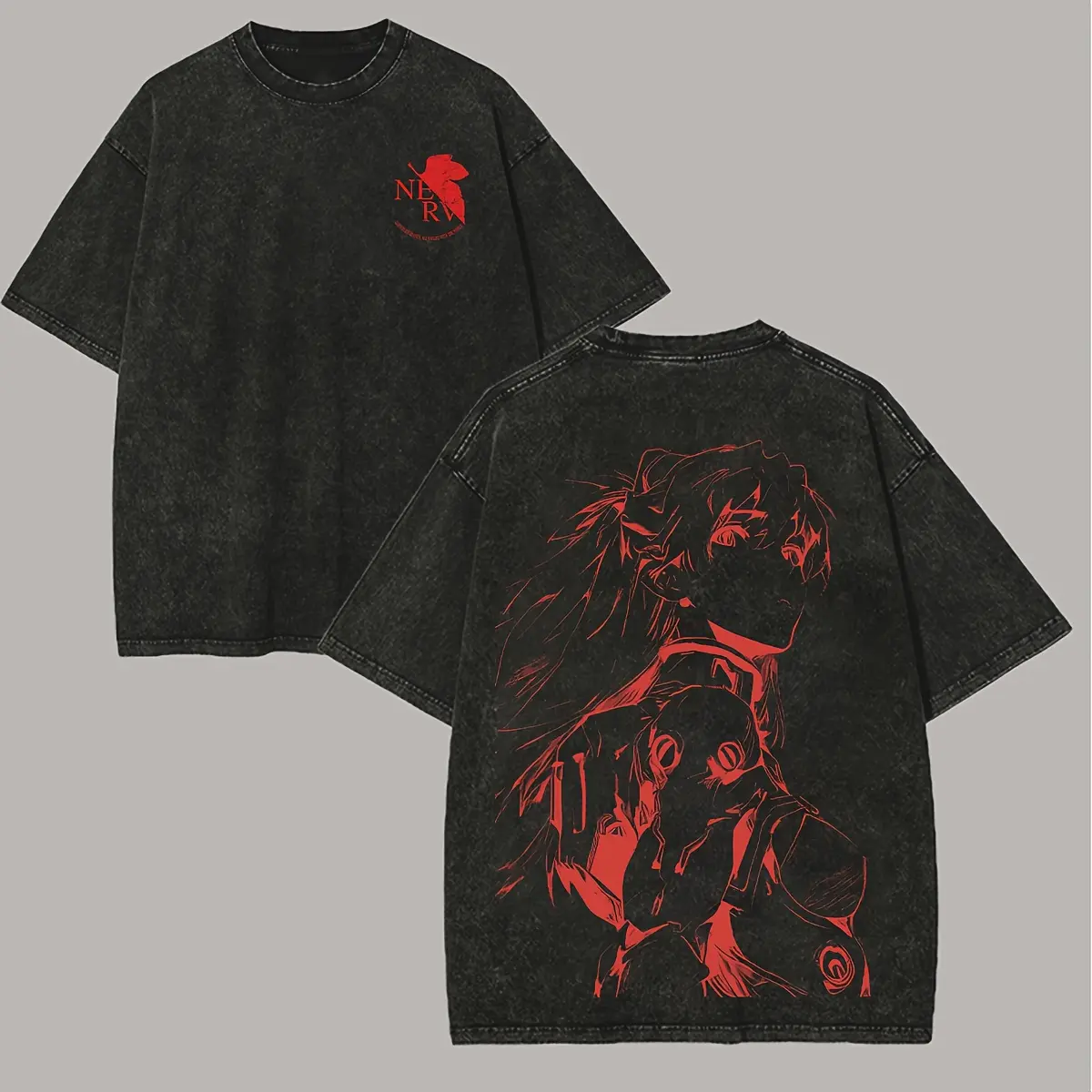 Neon Genesis Evangelion Vintage Unisex Washed T-Shirt