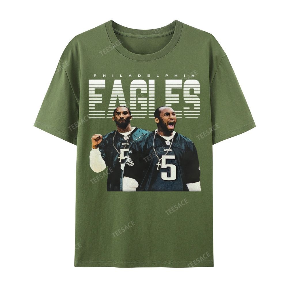 VINTAGE Unisex-Adult TEE | EAGLES KOBE Classic Washed Denim